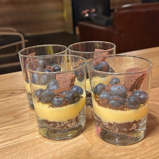 Double péché à la crème anglaise