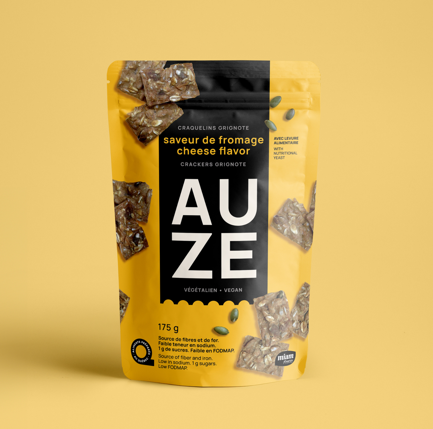 Craquelins Grignote AUZE - Saveur de fromage (levure alimentaire)