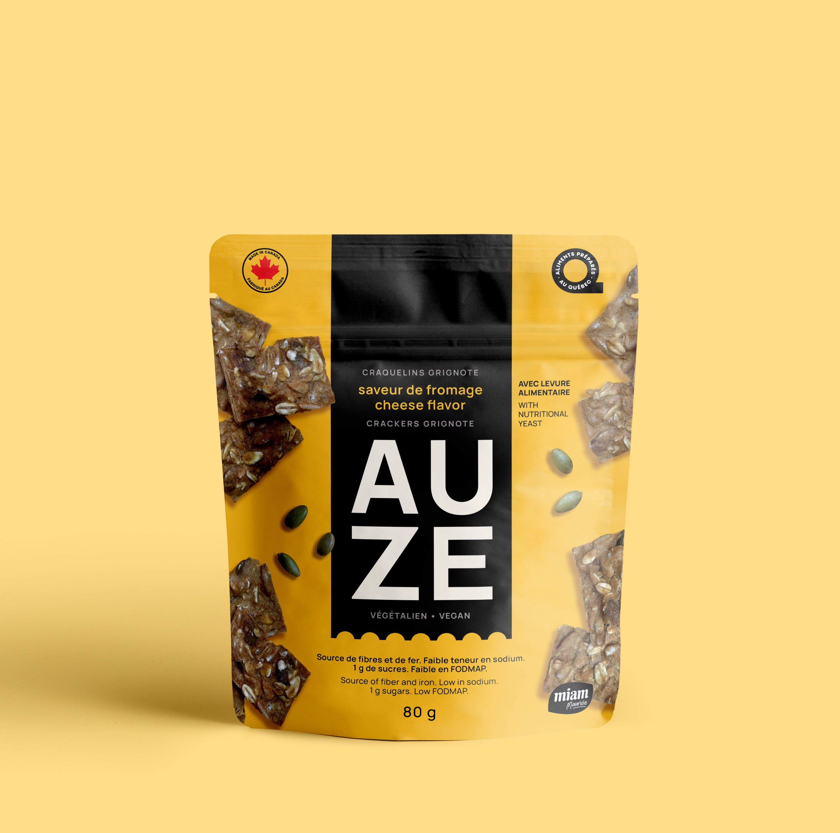 Craquelins Grignote AUZE - Saveur de fromage (levure alimentaire)