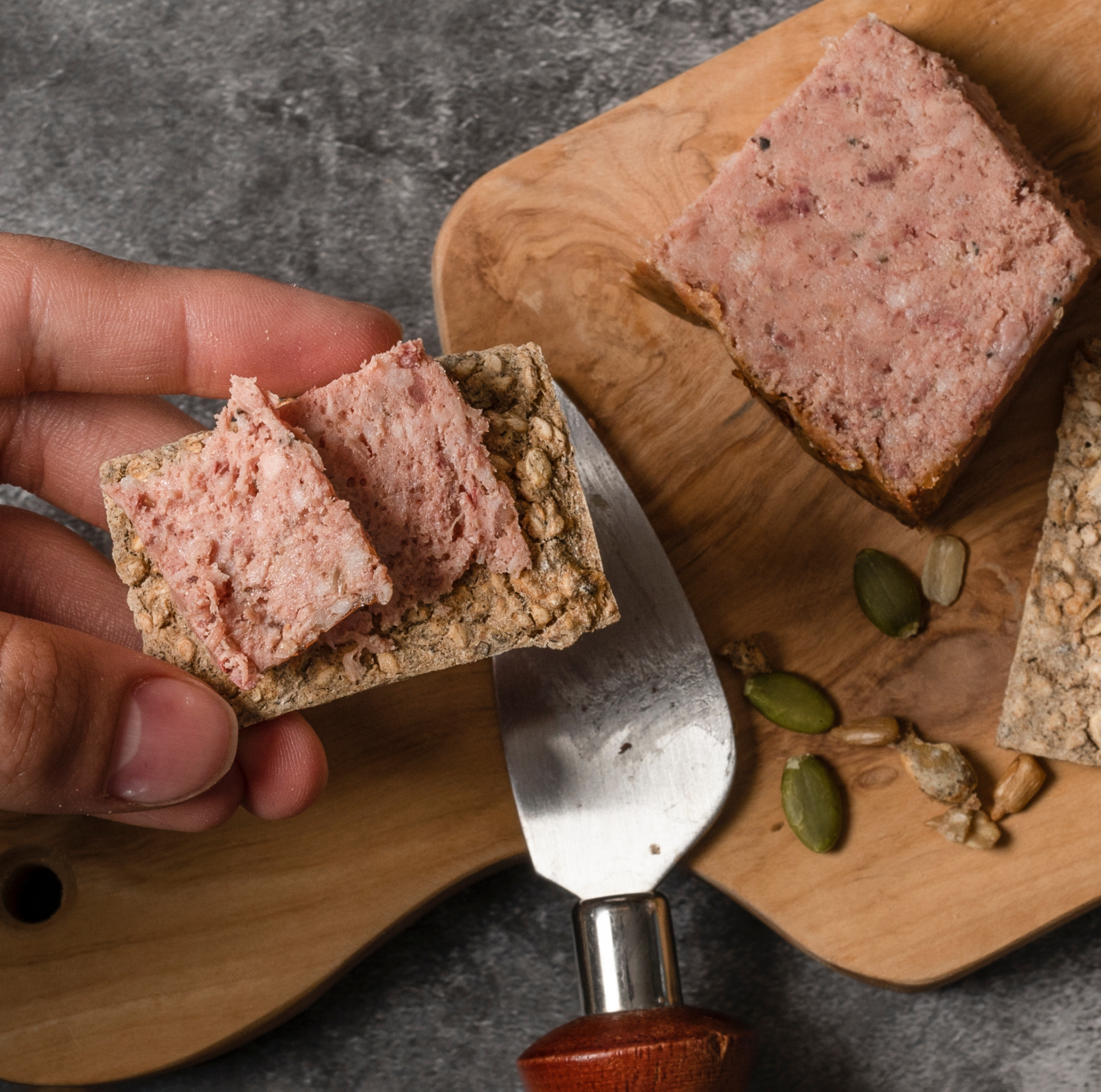 Craquelins et pâtés